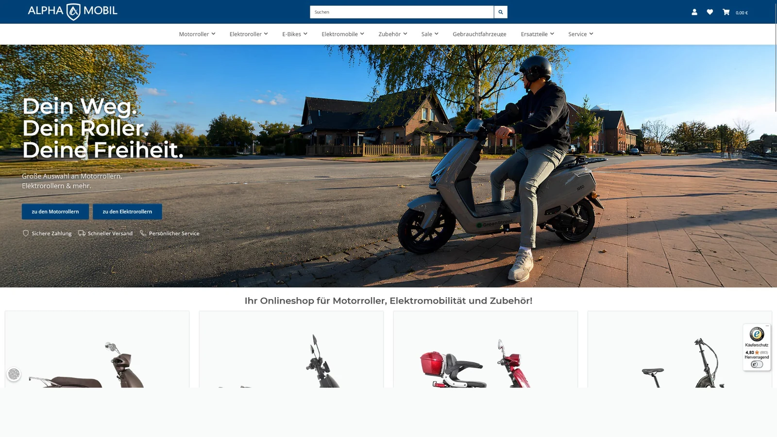 Onlineshop alpha-mobil.com