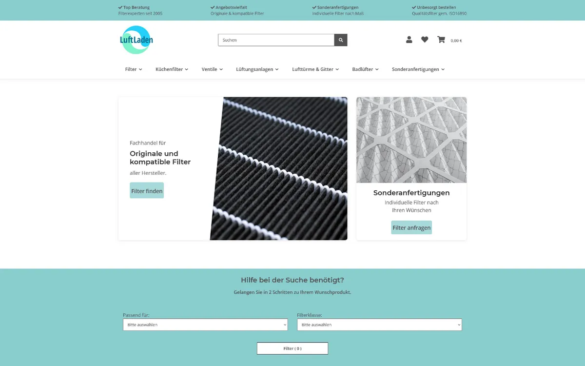 Onlineshop luftladen.com